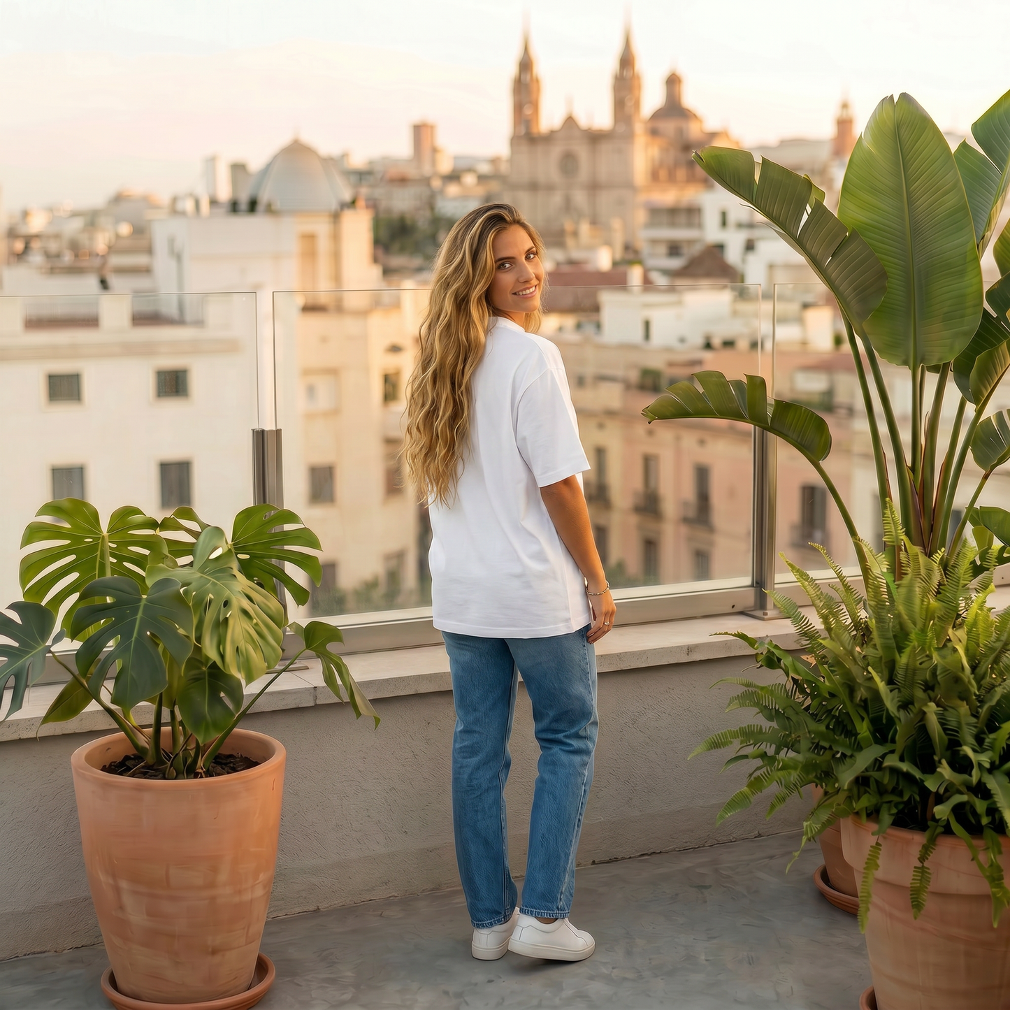ARPOA Natural Oversized Tee