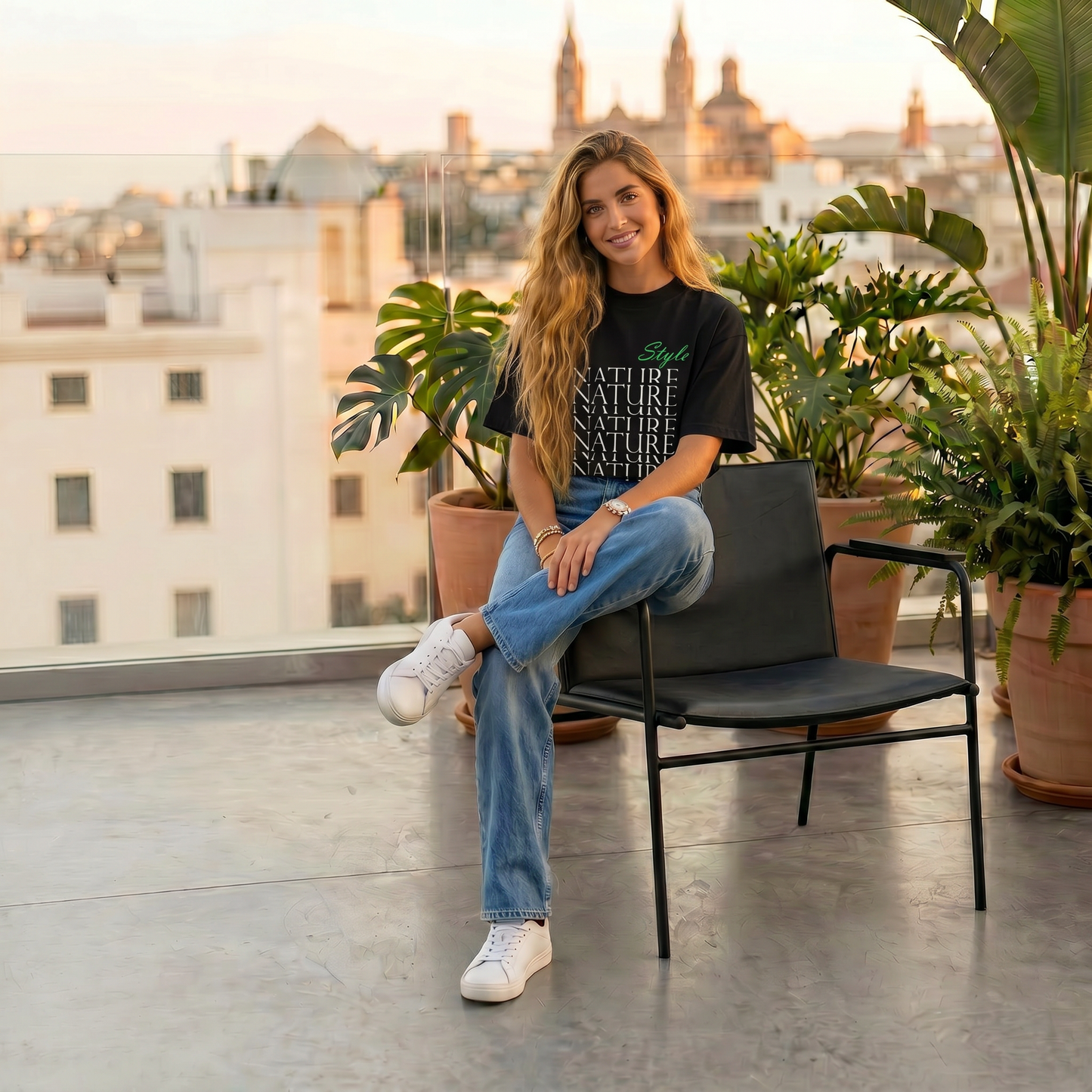 ARPOA Natural Oversized Tee